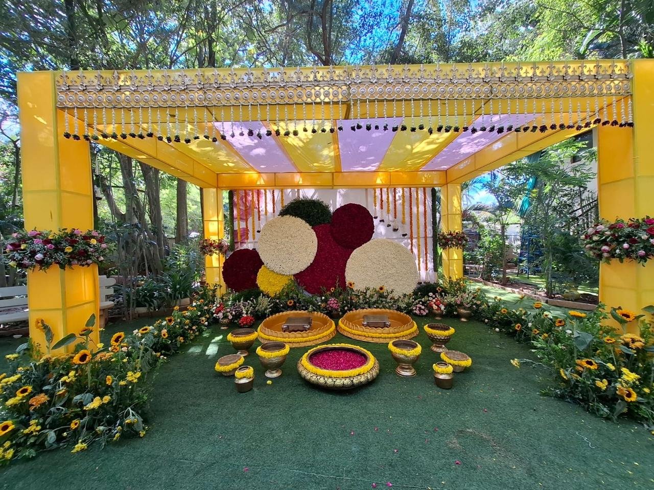 Beautifully decorated event venue in Bangalore